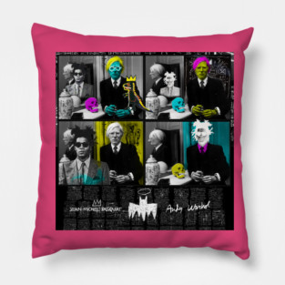 Andy Warhol VS Basquat Pillow