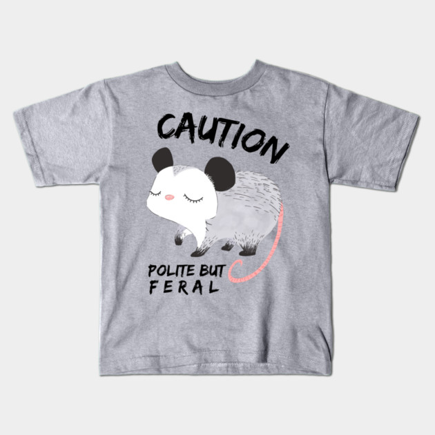 Polite But Feral Possum Kids T-Shirt by The WYLD Tribe
