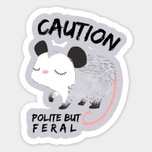 Polite But Feral Possum Magnet