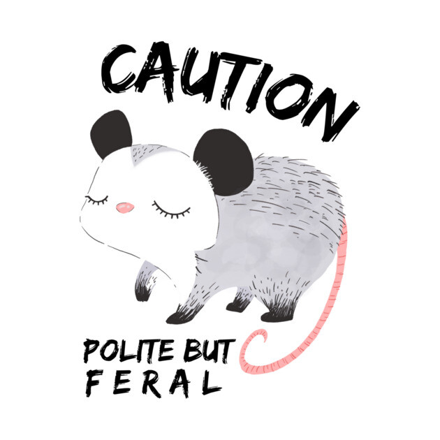 Polite But Feral Possum by The WYLD Tribe