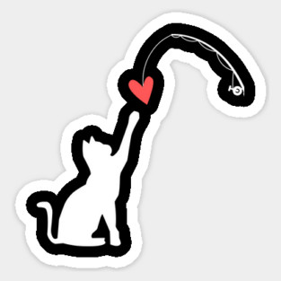 Cat Lover Funny Valentine's Day Sticker