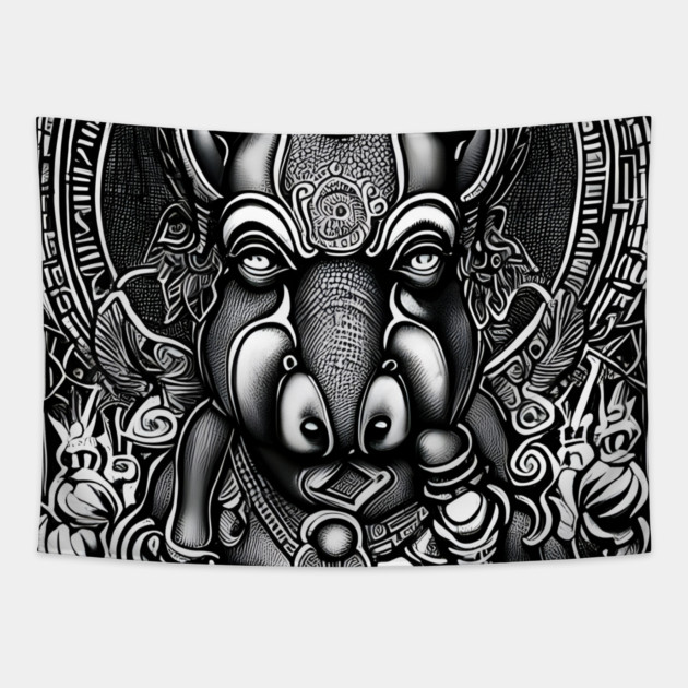 Varaha वराह Tapestry by animegirlnft