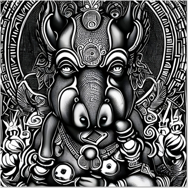 Varaha वराह Wall Art by animegirlnft