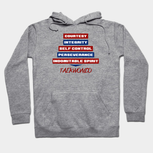 Tenets of Taekwondo Hoodie by SpinningKickTKD