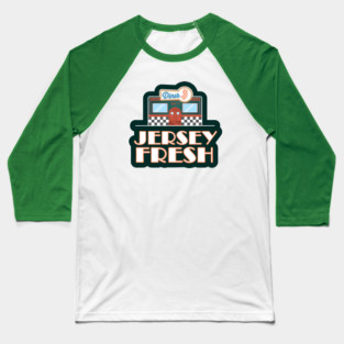 Jersey Fresh Retro New Jersey Diner Sign Baseball T-Shirt
