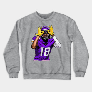 Vikings GRIDDY Justin Jefferson Crewneck Sweatshirt