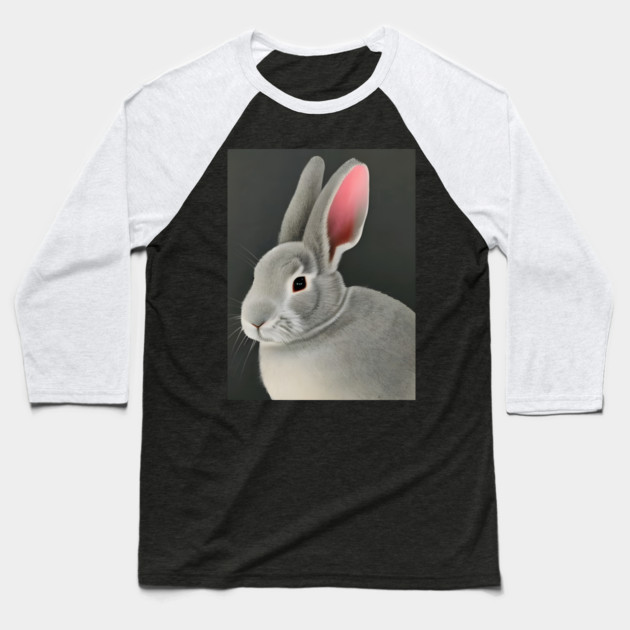 Rabbit Painting Baseball T-Shirt by animegirlnft