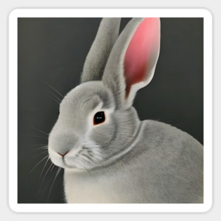 Rabbit Painting Sticker