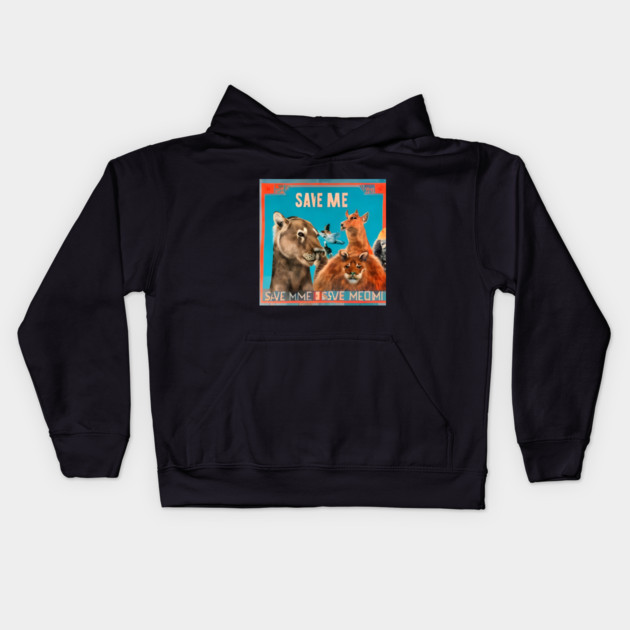 Defend Animals Kids Hoodie by animegirlnft