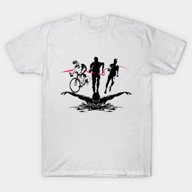Triathlon Finisher swim bike run Triathlon T-Shirt