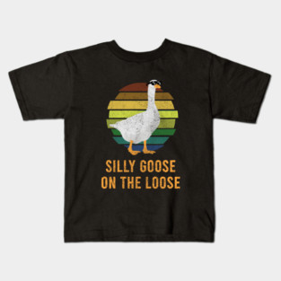 silly goose on the loose Kids T-Shirt