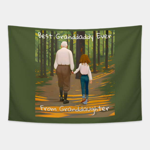 Best granddaddy ever from granddaughter Tapestry by animegirlnft