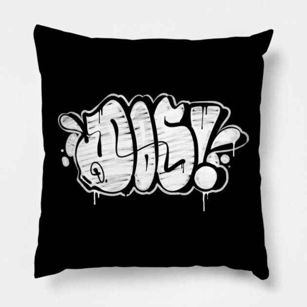 DOS BOMBING GRAFFITI Pillow by DOSER