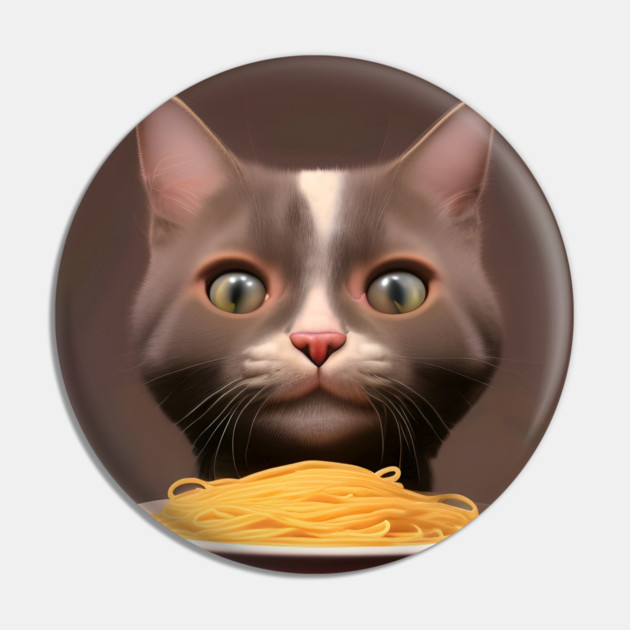 Cat eating spaghetti Pin by animegirlnft