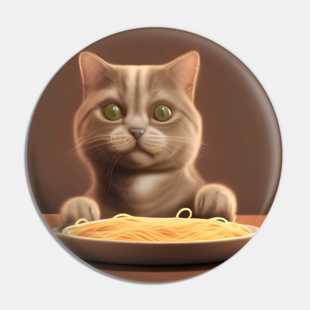 Cat eating spaghetti Pin by animegirlnft