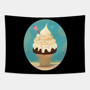 Cute Cupcake Tapestry