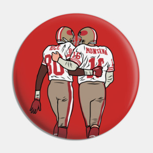 Jerry Rice and Joe Montana Pin