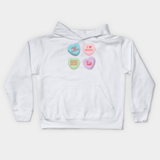 Keefe KOTLC Conversation Hearts Kids Hoodie