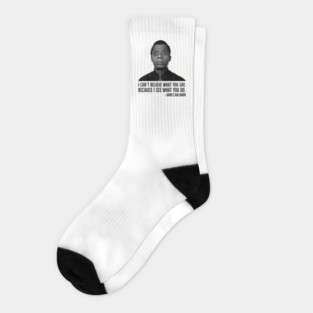 James Baldwin, I can’t believe what you say because I see what you do, Black History Socks