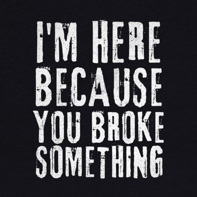 I'm Here Because You Broke Something by The WYLD Tribe