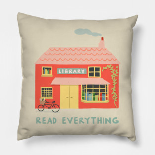 Read Everything Pillow