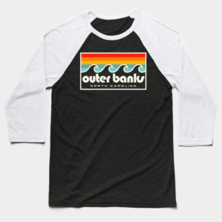 Outer Banks NC Retro OBX North Carolina Baseball T-Shirt