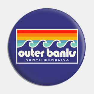 Outer Banks NC Retro OBX North Carolina Pin