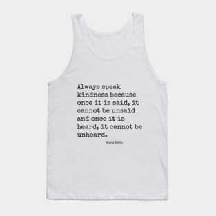 Always Speak Kindness Tank Top