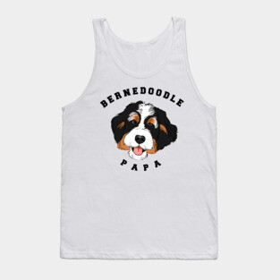 Bernedoodle Papa, Bernedoodle Dad, Bernedoodle Lover Tank Top