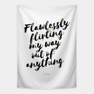 Libra Zodiac Funny Tapestry