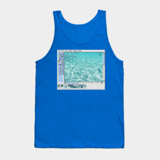 Vaporwave Microsoft paint Tank Top