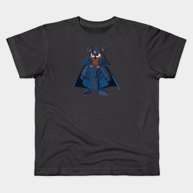 SAMURAI BEAR Kids T-Shirt by droidmonkey