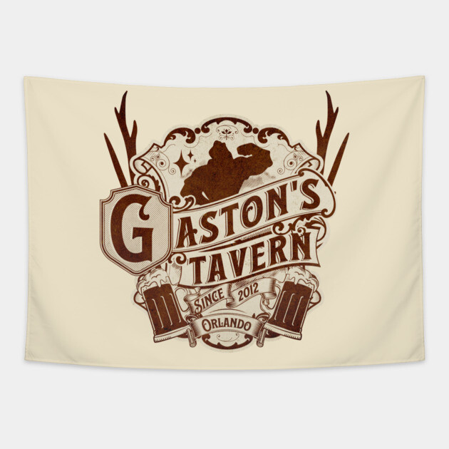 Gaston's Tavern Orlando Florida from Beauty and the Beast Tapestry by Joaddo