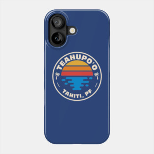 Retro Teahupo'o Tahiti Vintage Beach Emblem Phone Case