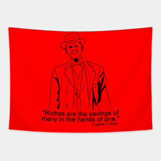 Eugene V Debs Quote Tapestry