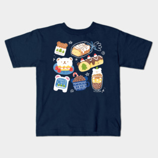Polar Bear Cafe Kids T-Shirt