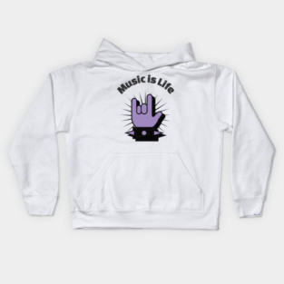 Music is Life Kids Hoodie