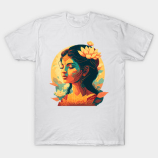 Devi sacred divine lady goddess beauty spiritual artistic art T-Shirt