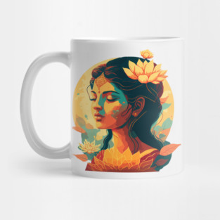 Devi sacred divine lady goddess beauty spiritual artistic art Mug