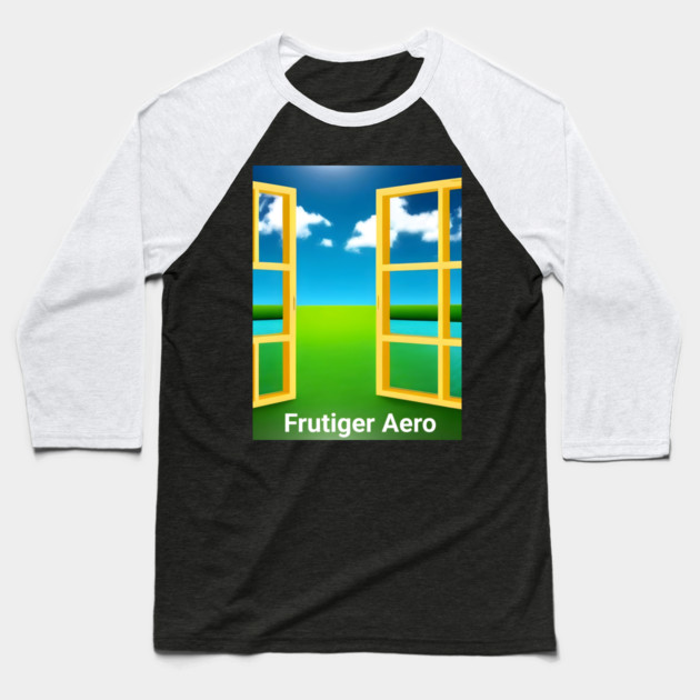 Frutiger Aero Baseball T-Shirt by animegirlnft