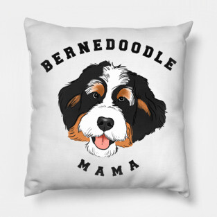 Bernedoodle Mama, Bernedoodle Mom, Bernedoodle Girl, Bernedoodle Lover Pillow
