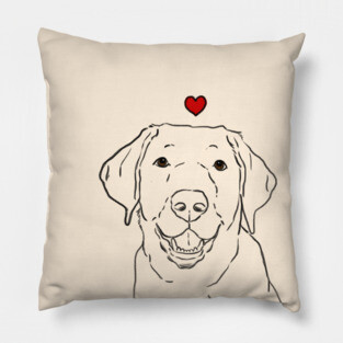 Lab Lover, Labrador Retriever, Black Lab, Yellow Lab, Chocolate Lab Pillow