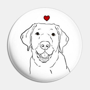 Lab Lover, Labrador Retriever, Black Lab, Yellow Lab, Chocolate Lab Pin
