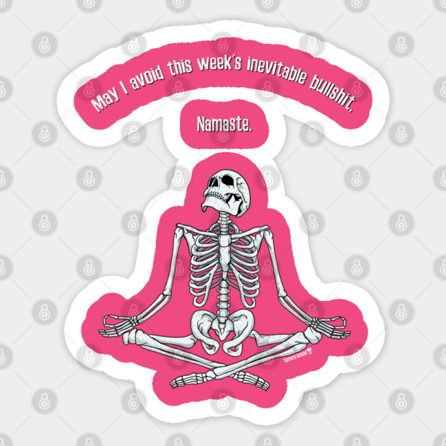 Enlightened, Hopefully. Sticker by Tommy Devoid