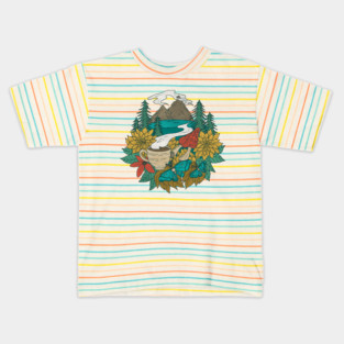 Pacific Northwest Coffee and Nature Kids T-Shirt