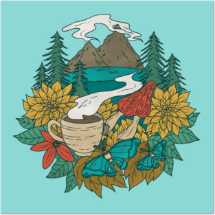 Pacific Northwest Coffee and Nature Posters and Art
