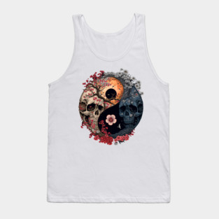 Skull Ying Yang Tank Top