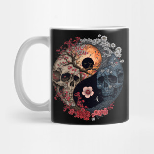 Skull Ying Yang Mug