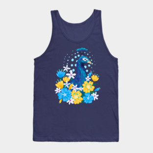 Floral Peacock Tank Top