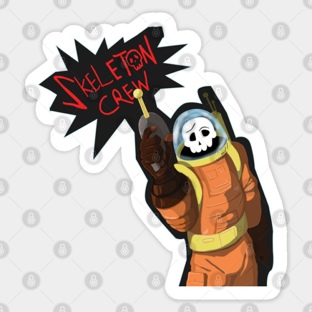 SKELETON CREW Sticker by droidmonkey